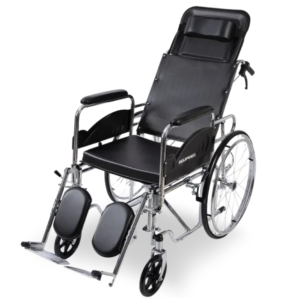 Equipmed SmartRide 24" Deluxe Foldable Wheelchair