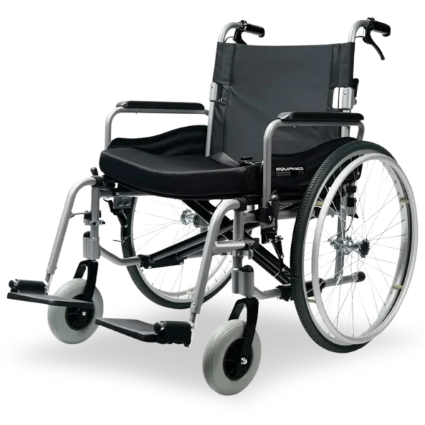 Equipmed Comfortline 24" Extra-wide Foldable Wheelchair