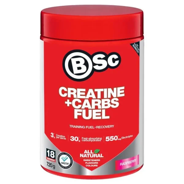 BSc Creatine + Carbs Fuel Raspberry 720g