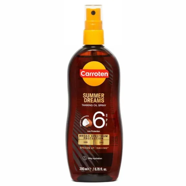 Carroten SPF 6 Summer Dreams Intensive Tanning Oil 200ml Spray