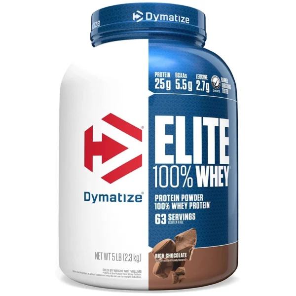 Dymatize Elite 100% - 5Lb (2.3Kg) - Rich Chocolate