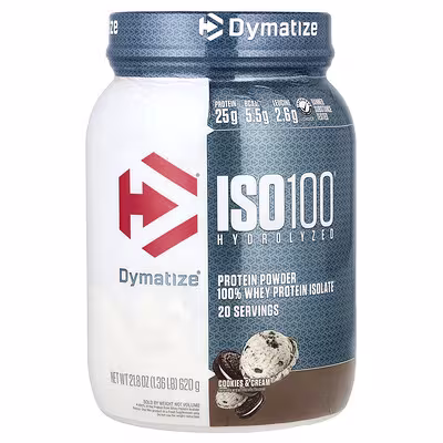 Dymatize ISO 100 Hydrolyzed Protein – 20 Serves Cookies and Cream