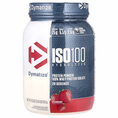 Dymatize ISO 100 Hydrolyzed Protein – 20 Serves Strawberry