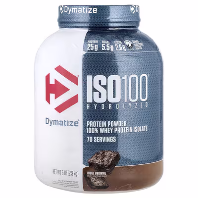 Dymatize ISO 100 Hydrolyzed Protein – 2.3kg Fudge Brownie