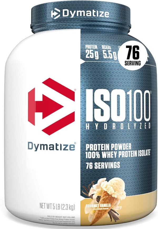 Dymatize ISO 100 Hydrolyzed Protein – 2.3kg Gourmet Vanilla
