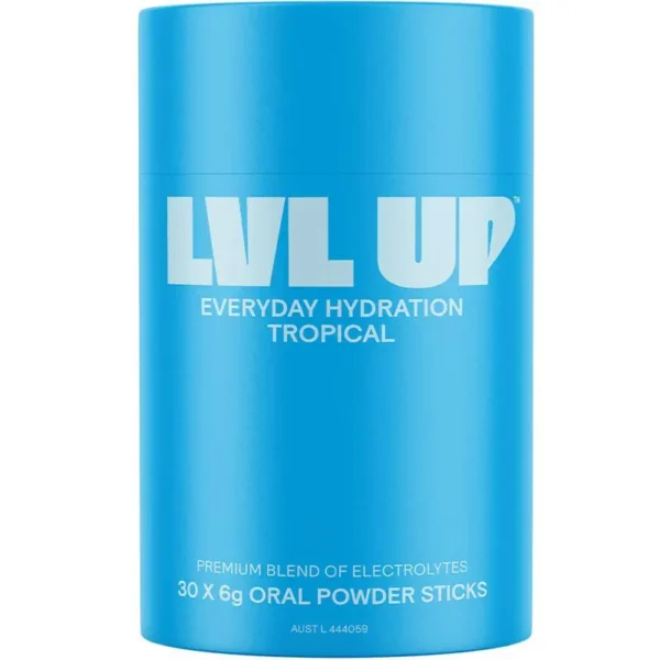 Lvl Up Everyday Hydration Sticks Tropical 30 Pack