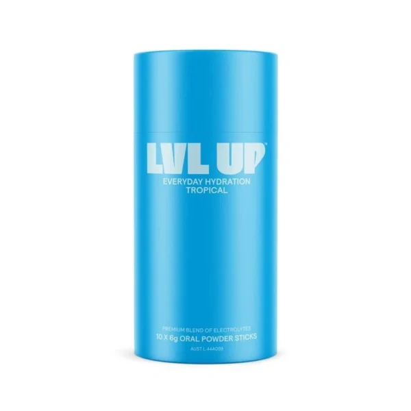 Lvl Up Everyday Hydration Sticks - Tropical Flavor 10 Pack