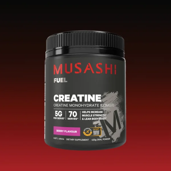 Mushashi Creatine Monohydrate Powder Berry 420g