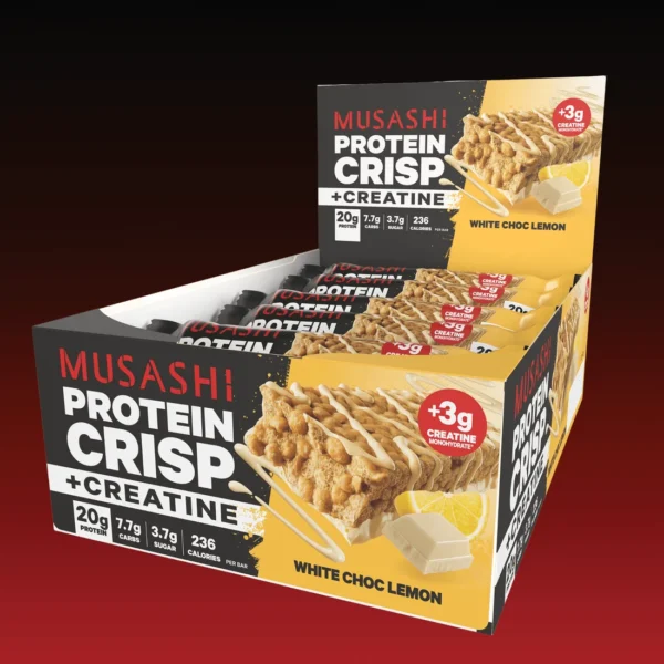 Mushashi Protein Crisp + Creatine Bar (Box of 12)